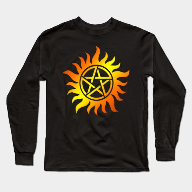 ANTI ORANGE AND YELLOW Long Sleeve T-Shirt by GreatSeries